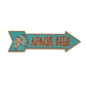 Skilt "Apache Beer"