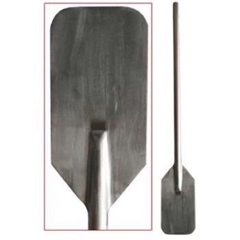 M�skepadle i rustfrit st�l, 92 cm.
