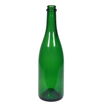 Plukselv Champagneflasker, Grøn - 75 cl (Du pakker selv i butikken)