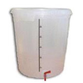 Gærspand m.  gærlås og tappehane - 30 Liter