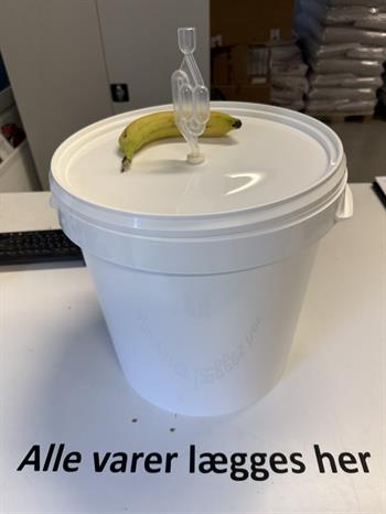 Gærspand - komplet m. gærlås - 30 Liter (Uden liter inddeling)