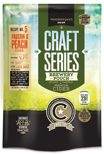Mangrove Jack's - Passionsfrugt/Fersken Cider - 23 liter 4,7%