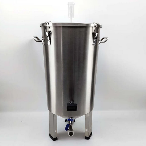 Konisk Gærtank 32 liter i Rustfrit Stål m. Digitalt termometer