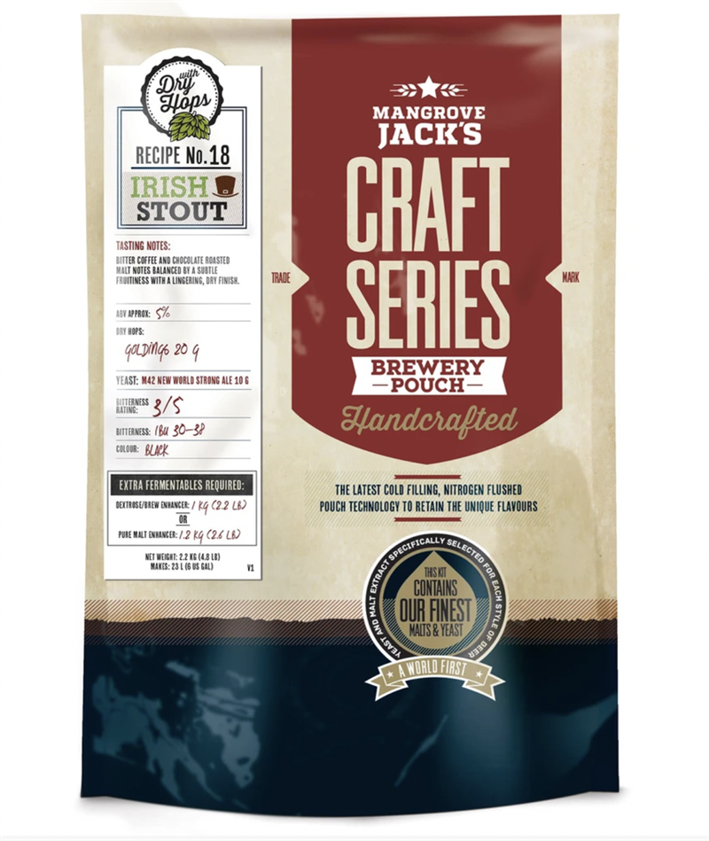 Mangrove Jack\'s - (No. 18) Irish Stout - 23 liter 5,0%