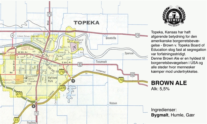 Topeka - US Brown Ale - 20 liter 5,6%