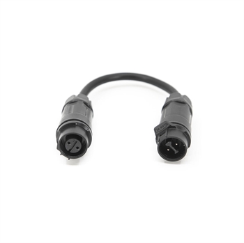 Brewtools - LP12-2-Pin, Forlængeradapter, 10 cm (In-line cable connection for 2 cables)