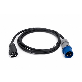 Brewtools - Strømkabel - Stik A: CEE 230V 16A 2P+PE Stik B: LP20, 3-benet hunstik, 2 meter