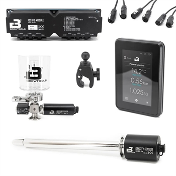 Brewtools FCS Starter Kit til unitank med density-sensor (V2): display, I/O-modul, spunding og airlock