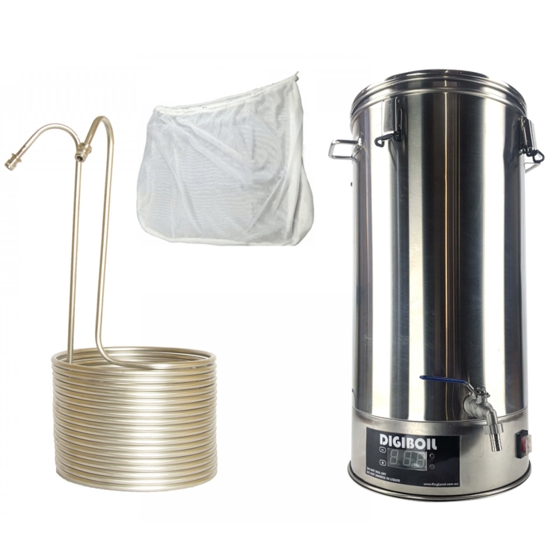 Brew-in-a-bag komplet bryganlæg - 35 liter 2400W