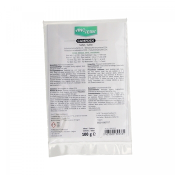 potassiumsulfite Vinoferm campden - 100 g (Udløb dec.22)